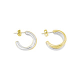 Better Together Earrings gold / silver bicolor