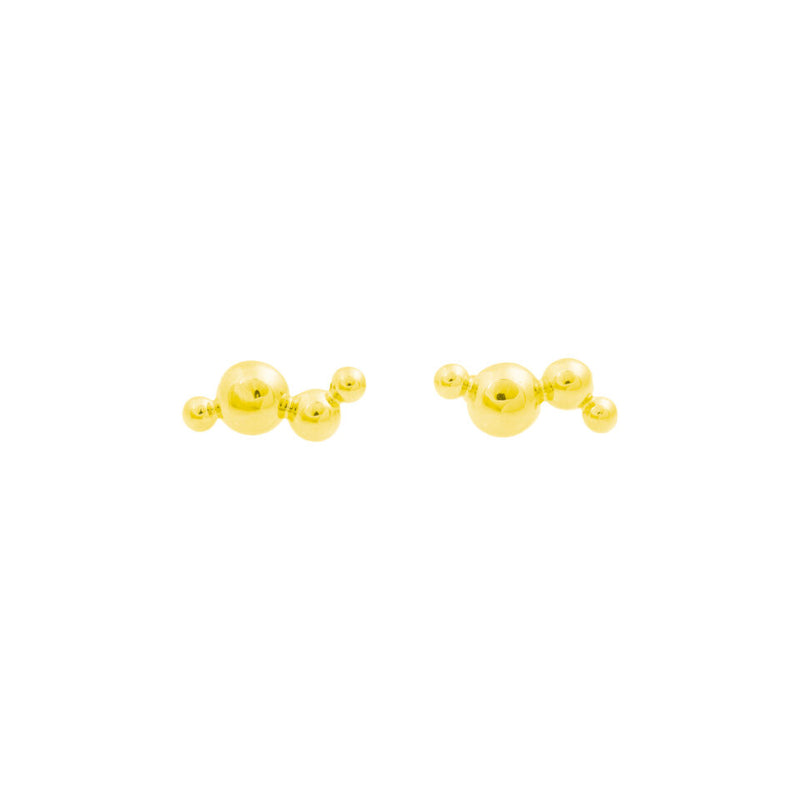Dot Pin Earrings gold