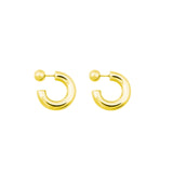 Hoop Dot Earrings goldplated