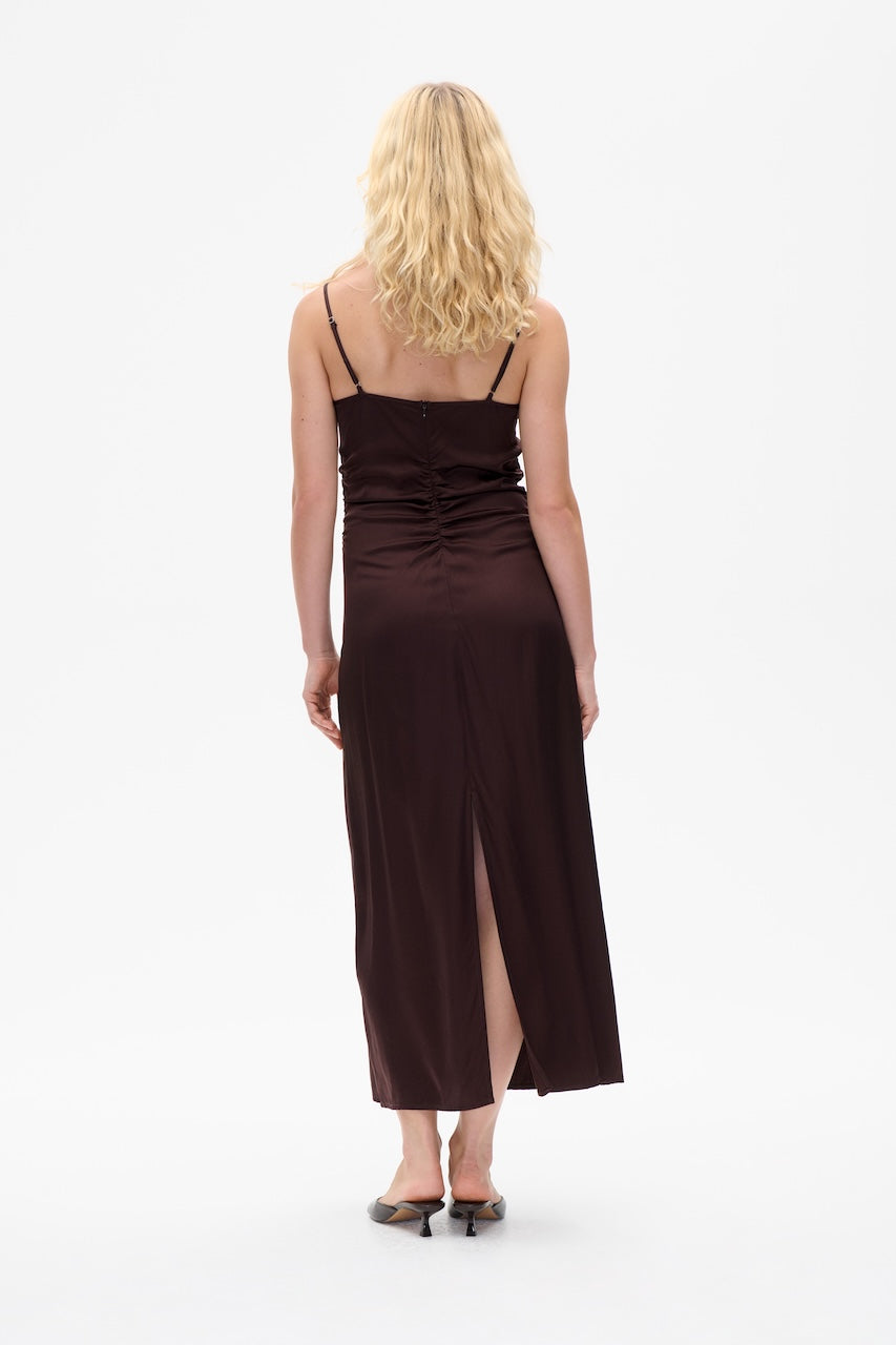 Atalia Mididress coffee bean brown