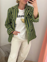 Bina Blazer snake eye stripe