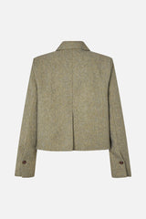 Bolie Blazer straw yellow tweed