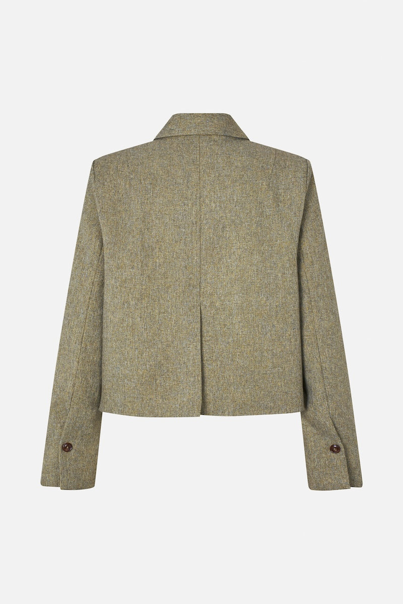 Bolie Blazer straw yellow tweed