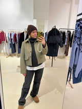 Bolie Blazer straw yellow tweed