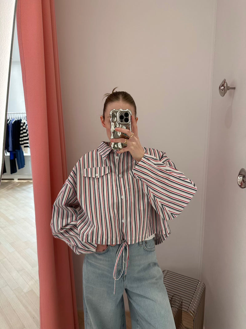 Bryce Shirt haute red stripe