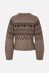 Colin Cardigan brown fair isle