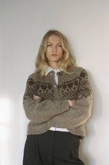 Colin Cardigan brown fair isle