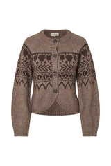 Colin Cardigan brown fair isle