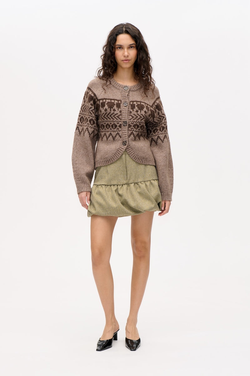 Colin Cardigan brown fair isle