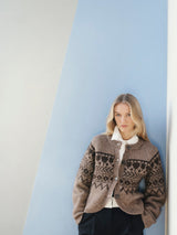 Colin Cardigan brown fair isle