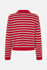 Cori Polo crimson red stripe