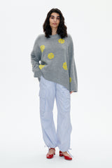Crissa Sweater grey tennisball