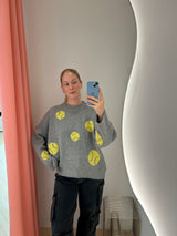 Crissa Sweater grey tennisball
