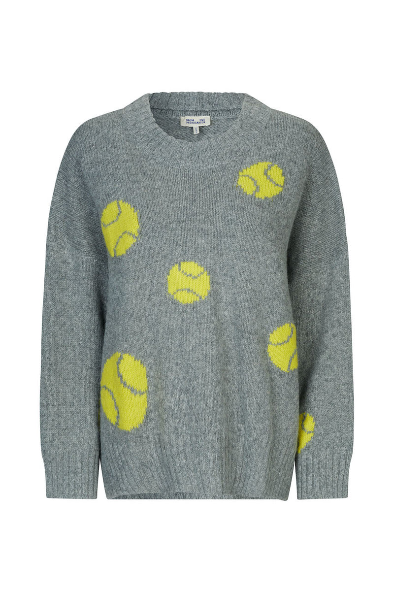 Crissa Sweater grey tennisball
