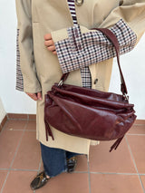 Donnie Trench Coat brown camel check
