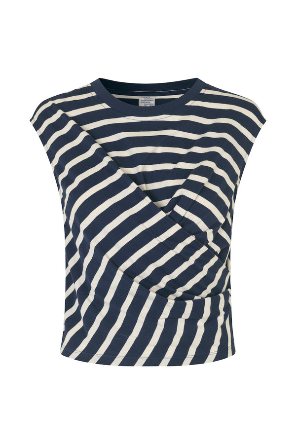Jaliyah T-Shirt blue sailor stripe