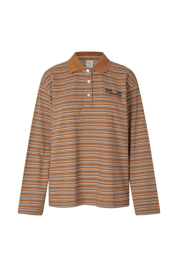 Jeanne Polo nuthatch polo stripe