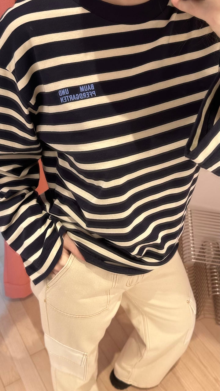 Jeevana Longsleeve blue sailor stripe