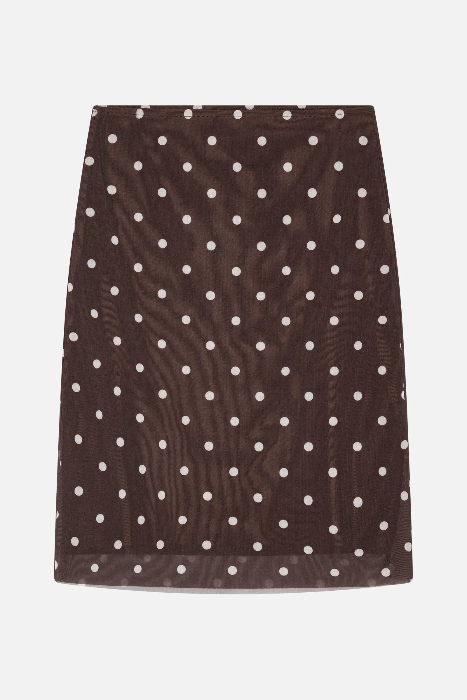 Jessika Midiskirt coffee bean dots