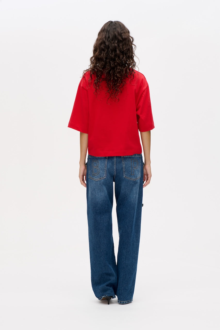 Jiana T-Shirt crimson red