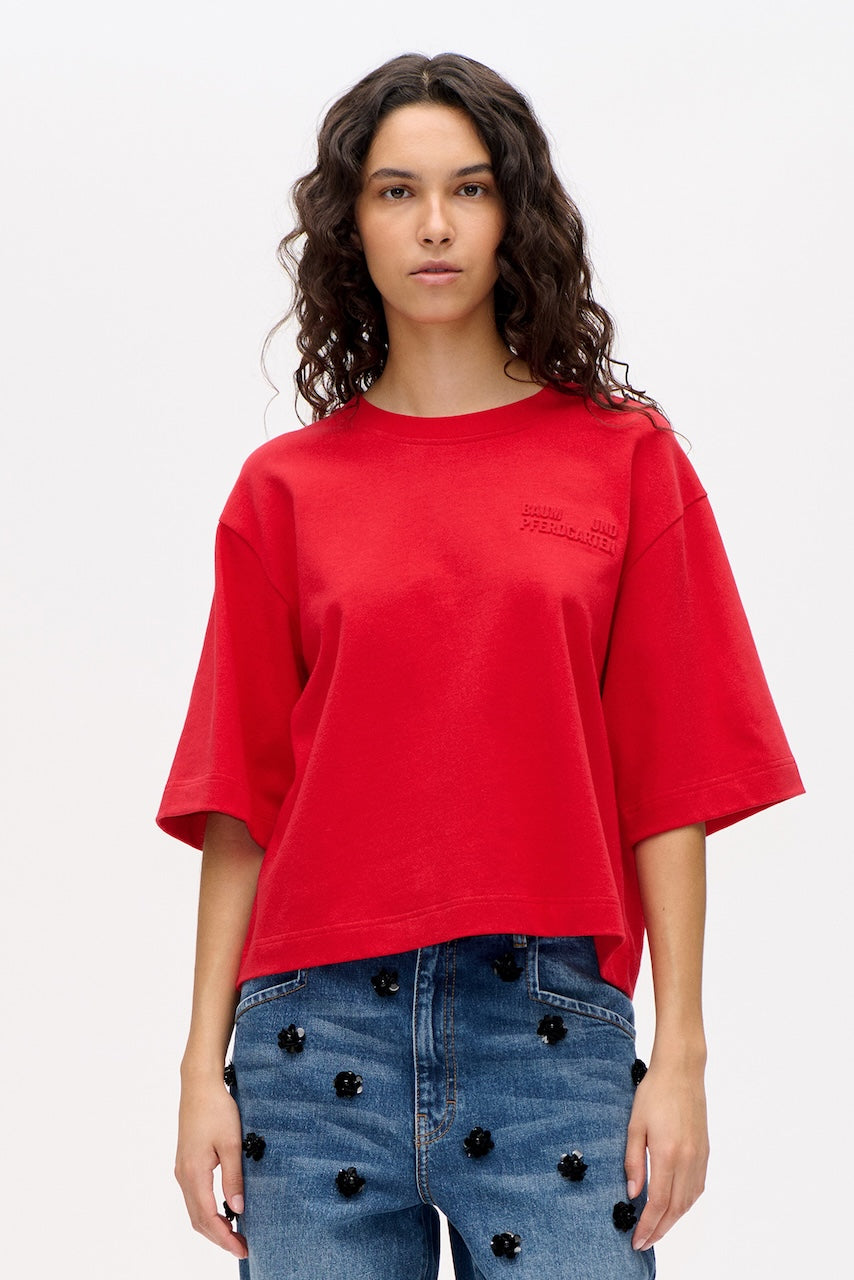 Jiana T-Shirt crimson red
