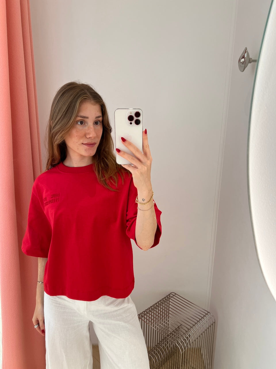 Jiana T-Shirt crimson red