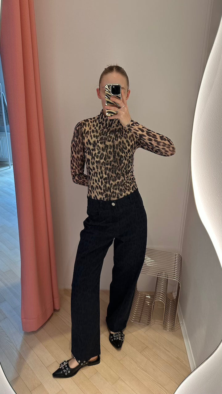 Jodi Longsleeve brown leopard