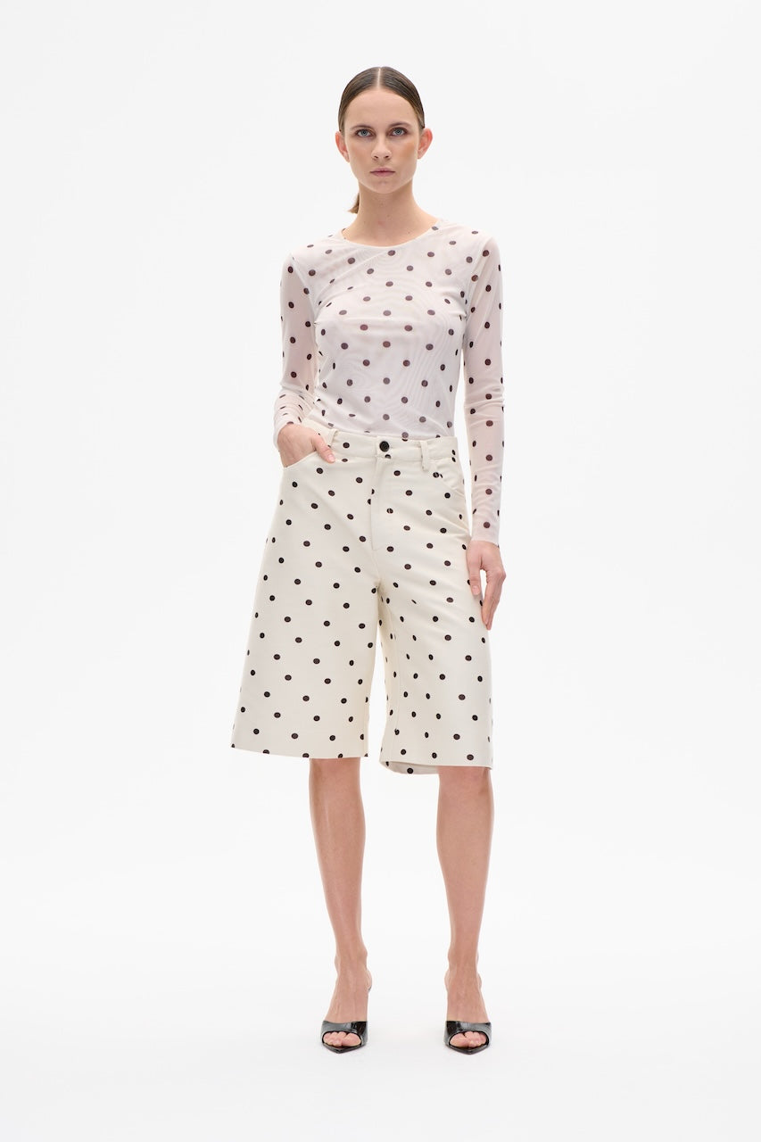 Jodie Longsleeve egret creme dot