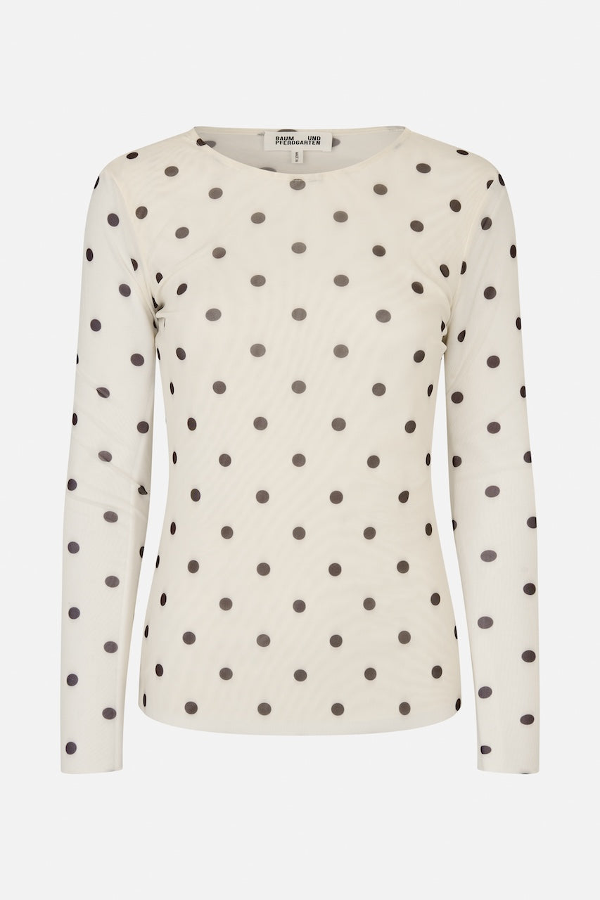 Jodie Longsleeve egret creme dot
