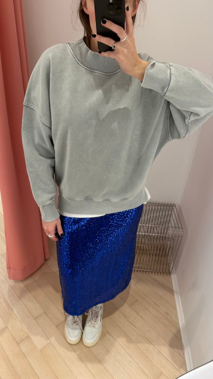 Jolette Skirt bluing sequins