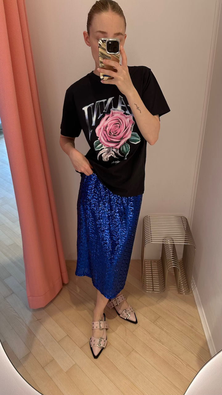 Jolette Skirt bluing sequins