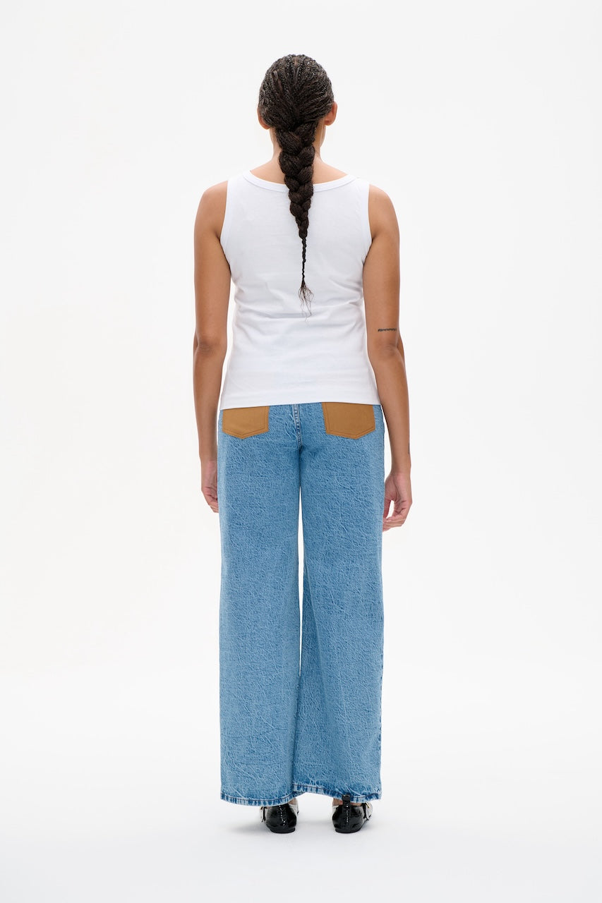 Joline Top white rhinestones