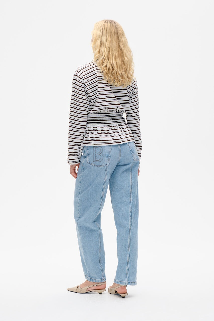 Josefin Polo coffee bean stripe