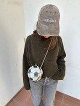 Kenza Bag jet crystal football