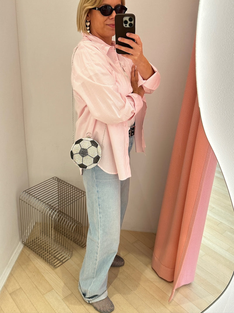 Kenza Bag jet crystal football