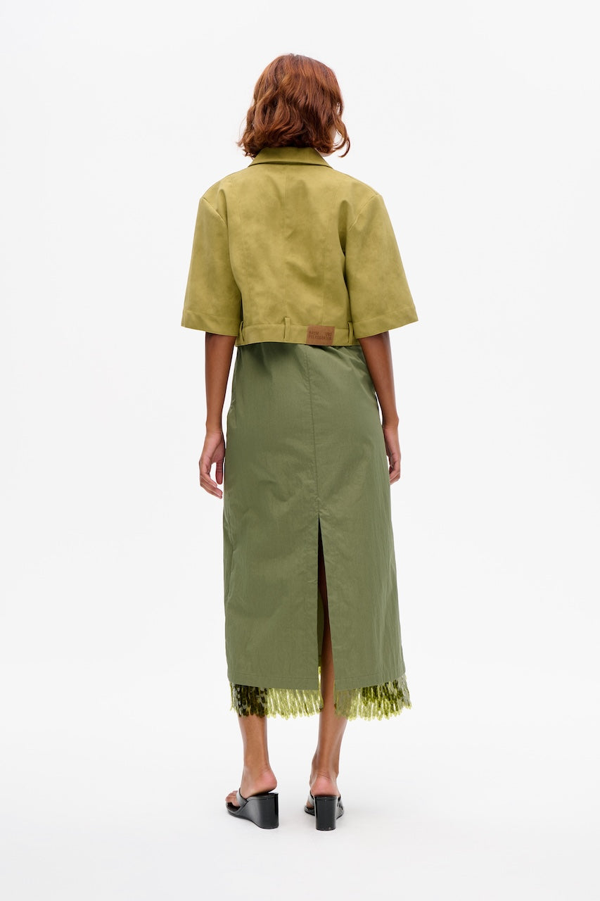 Majsa Shirt Jacket green moss