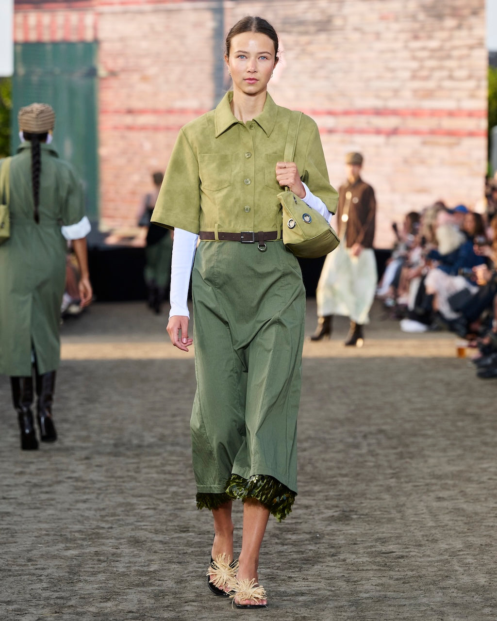 Majsa Shirt Jacket green moss