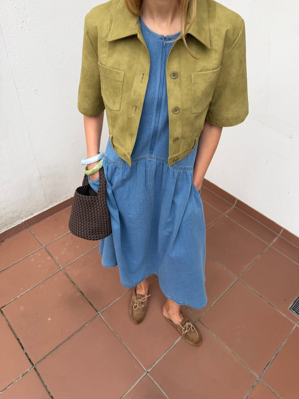 Majsa Shirt Jacket green moss