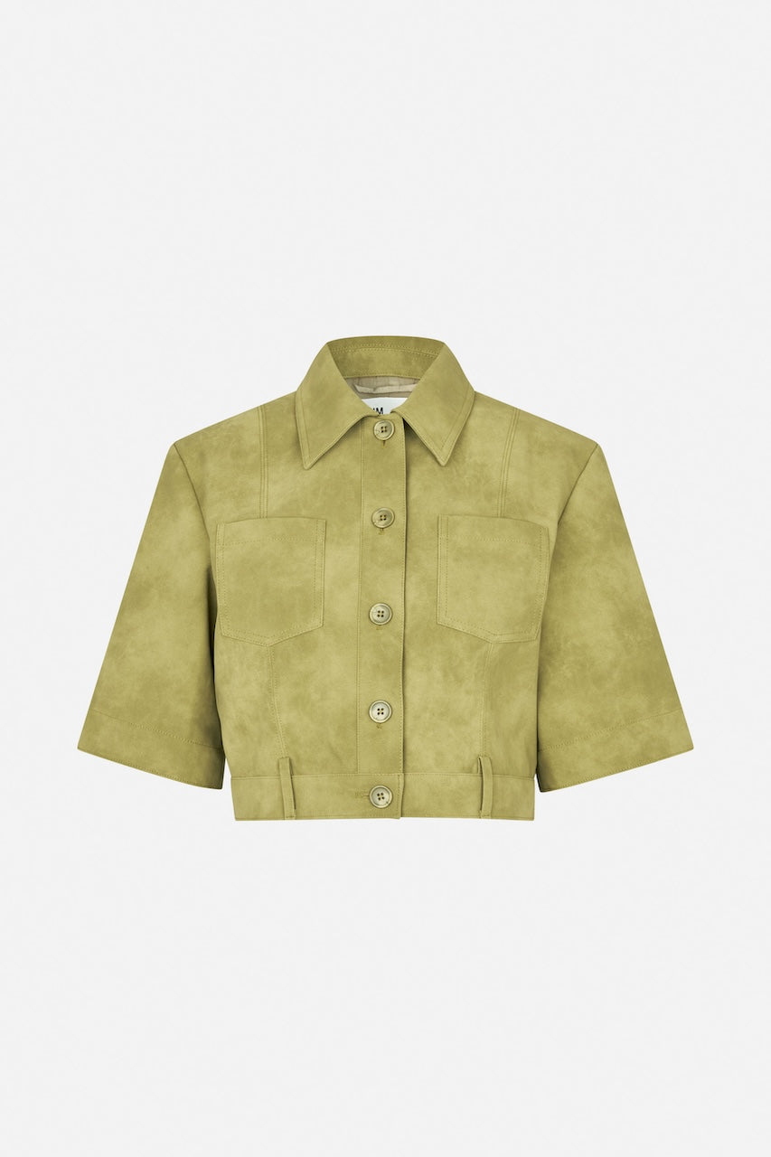 Majsa Shirt Jacket green moss