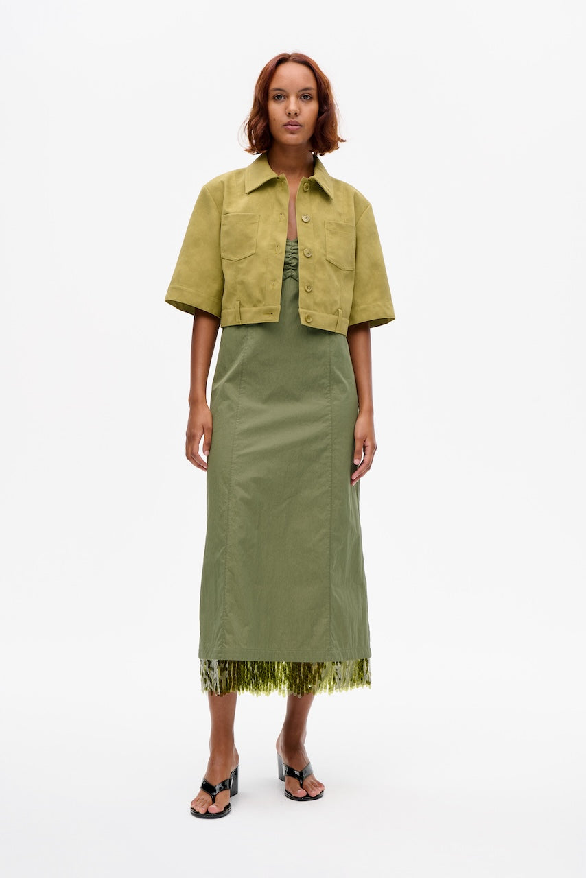 Majsa Shirt Jacket green moss