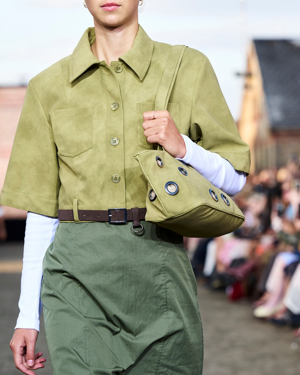 Majsa Shirt Jacket green moss