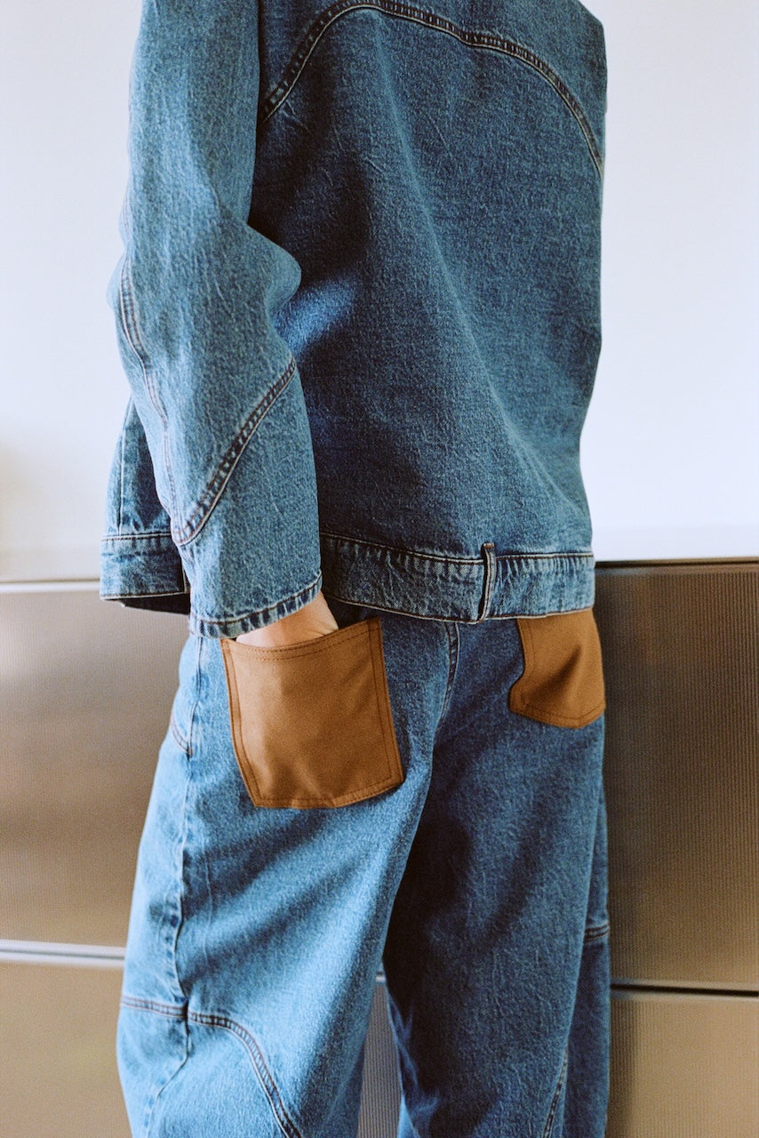 Napoleon Jeans denim suede mix