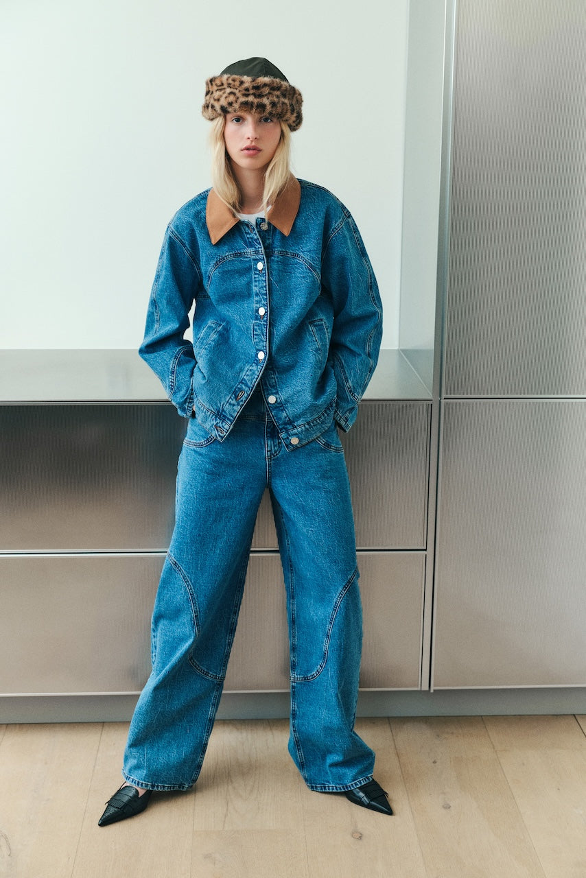 Napoleon Jeans denim suede mix