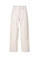 Nara Pants white sand pinstripe