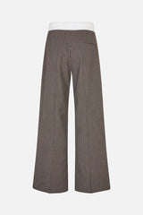 Neyat Pants dark brown pinstripe