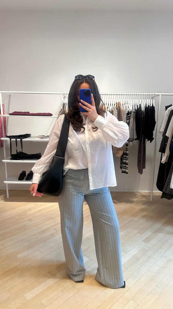 Nilo Pants grey wallstreet pinstripe