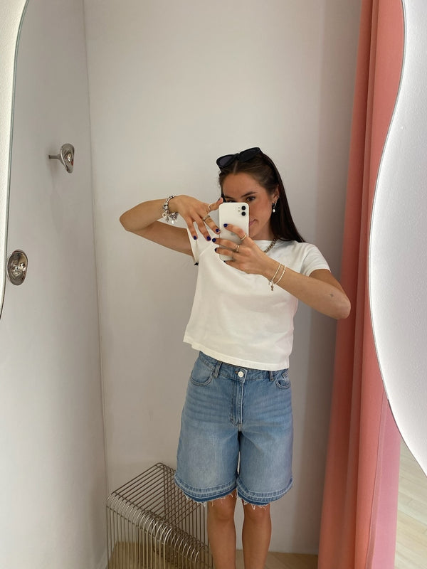 Adine Shrunken Tee white ash
