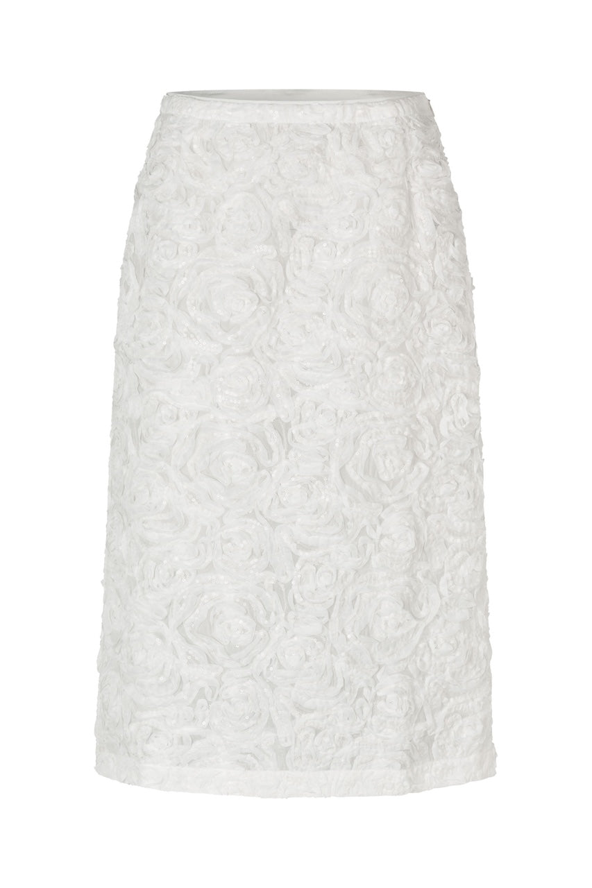 Samina Midiskirt cloud dancer