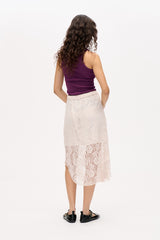 Selmo Midiskirt white sand