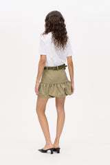 Sikita Miniskirt straw yellow tweed